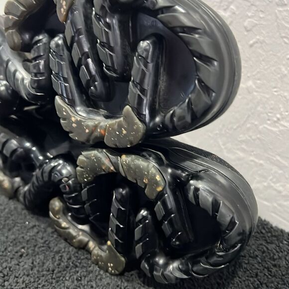 🔥🔥 NIKE Air Vapormax FLYKNIT 2021 Black/Pink/Blue Women Sz 8.5 - PERFECT - Picture 10 of 12